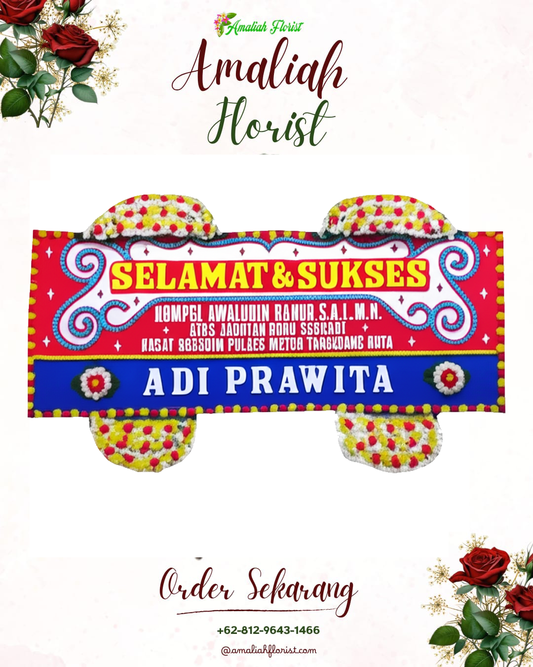 Papan Bunga Ucapan Selamat Dumai Timur
