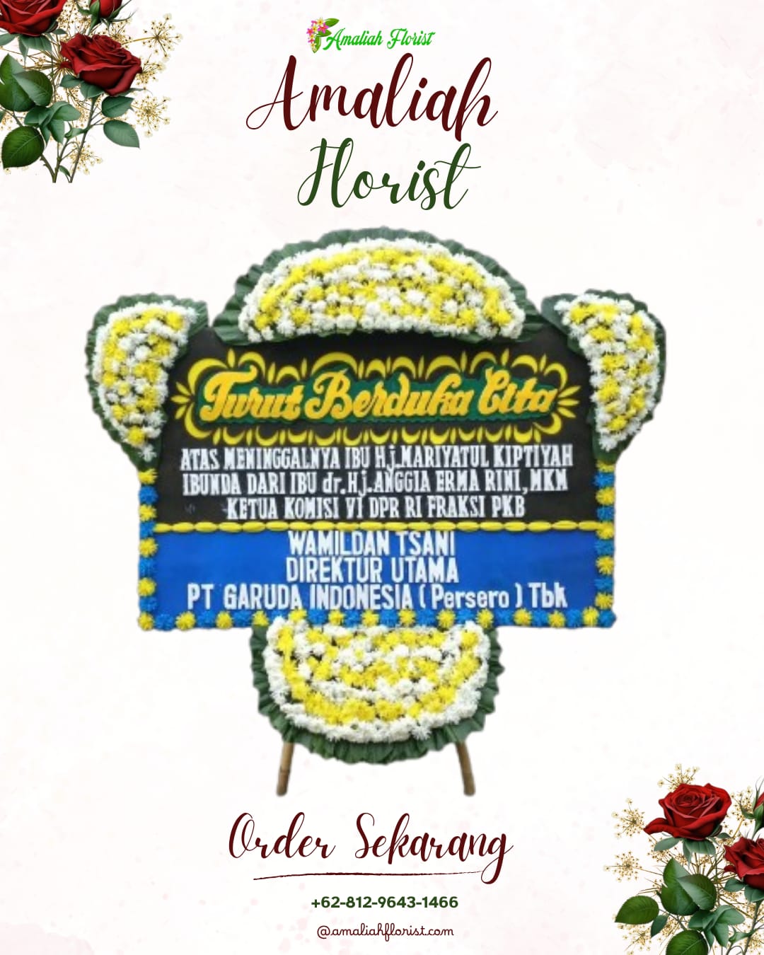 Papan Bunga Duka Dumai Timur